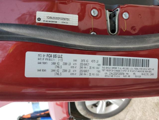Photo 14 from auction – 2015 JEEP COMPASS LA with VIN 1C4NJDEB2FD258784