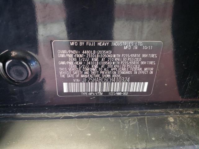 Photo 14 from auction – 2012 SUBARU FORESTER 2 with VIN JF2SHABC6CH410324