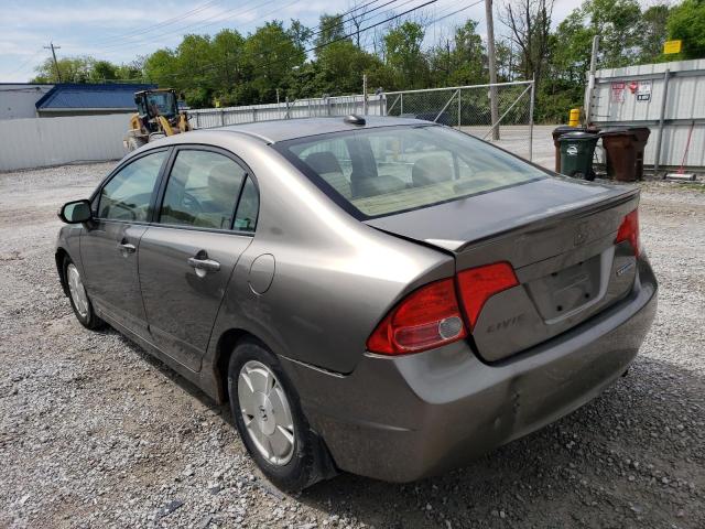 Photo 2 from auction – 2008 HONDA CIVIC HYBR with VIN JHMFA36298S007626