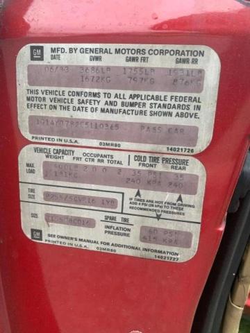 Photo 10 from auction – 1984 CHEVROLET CORVETTE with VIN 1G1AY0782E5110365