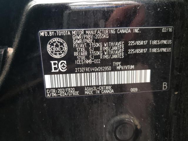 Photo 14 from auction – 2016 TOYOTA RAV4 LE with VIN 2T3ZFREV4GW262950