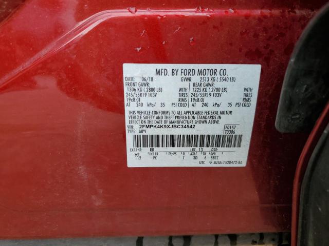 Photo 14 from auction – 2018 FORD EDGE TITAN with VIN 2FMPK4K9XJBC34542