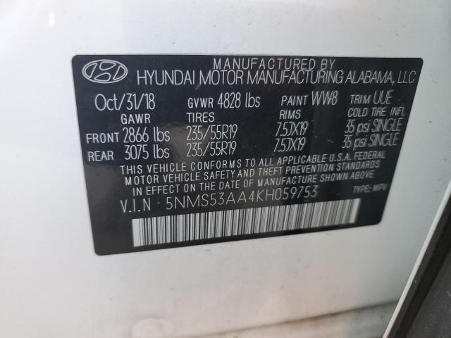 Photo 14 from auction – 2019 HYUNDAI SANTA FE L with VIN 5NMS53AA4KH059753