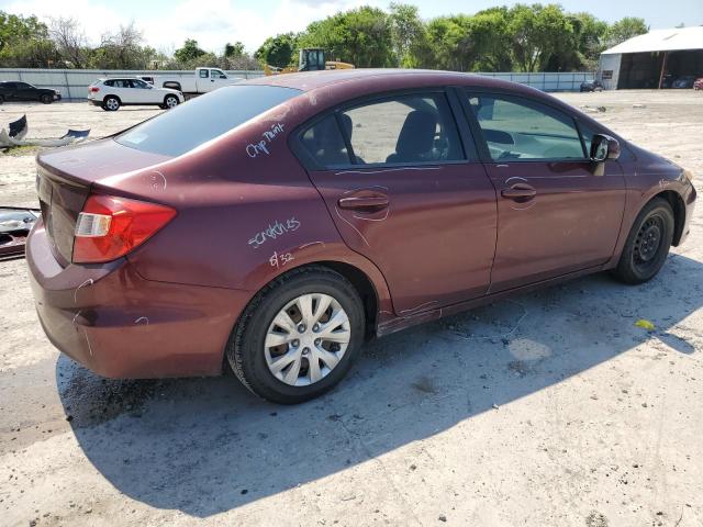 Photo 3 from auction – 2012 HONDA CIVIC LX with VIN 2HGFB2F52CH579304