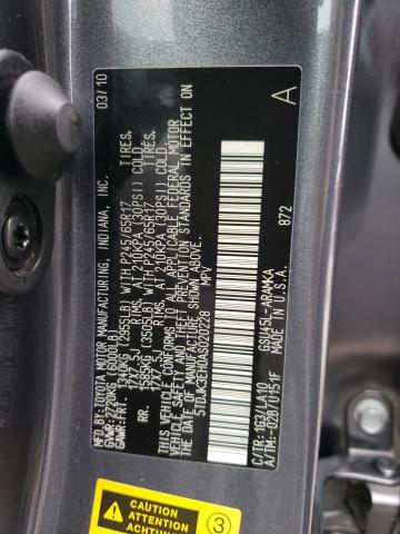 Photo 14 from auction – 2010 TOYOTA HIGHLANDER with VIN 5TDJK3EH0AS020228