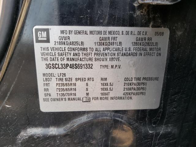 Photo 14 from auction – 2008 SATURN VUE XE with VIN 3GSCL33P48S691332
