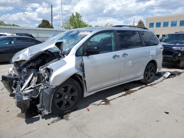 TOYOTA SIENNA SE 2020 with VIN 5TDEZ3DC7LS240164 - Photo from auction
