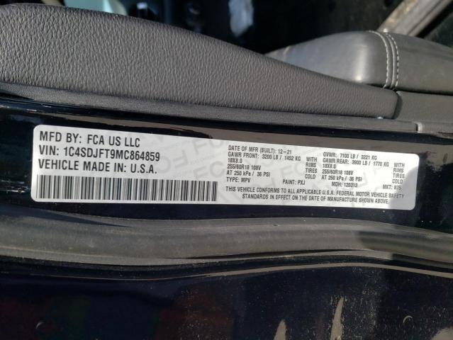 Photo 14 from auction – 2021 DODGE DURANGO PU with VIN 1C4SDJFT9MC864859
