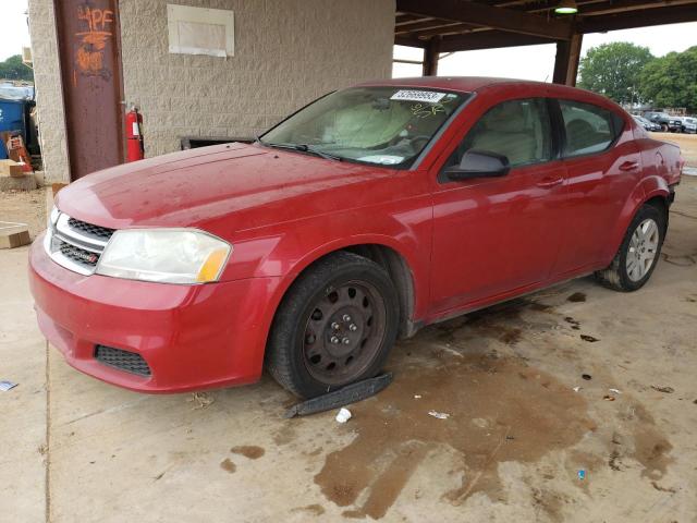 DODGE AVENGER SE 2012 with VIN 1C3CDZAB0CN312076 - Photo from auction