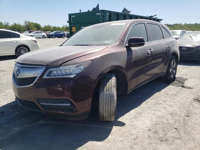 ACURA MDX 2016 with VIN 5FRYD4H25GB009288 - Photo from auction