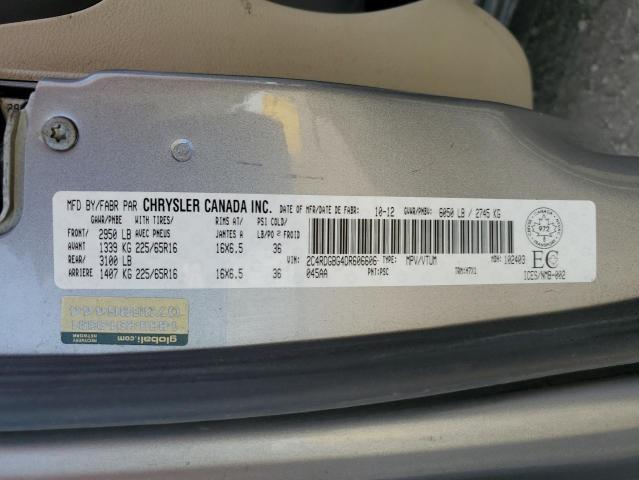 Photo 14 from auction – 2013 DODGE GRAND CARA with VIN 2C4RDGBG4DR606606