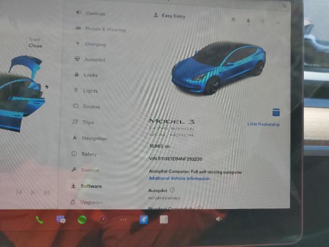 Photo 9 from auction – 2022 TESLA MODEL 3 with VIN 5YJ3E1EB4NF252230