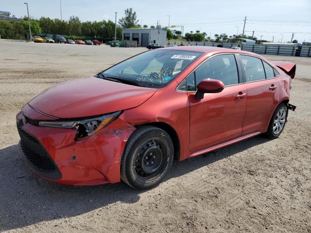 TOYOTA COROLLA LE 2020 with VIN 5YFEPRAEXLP142205 - Photo from auction
