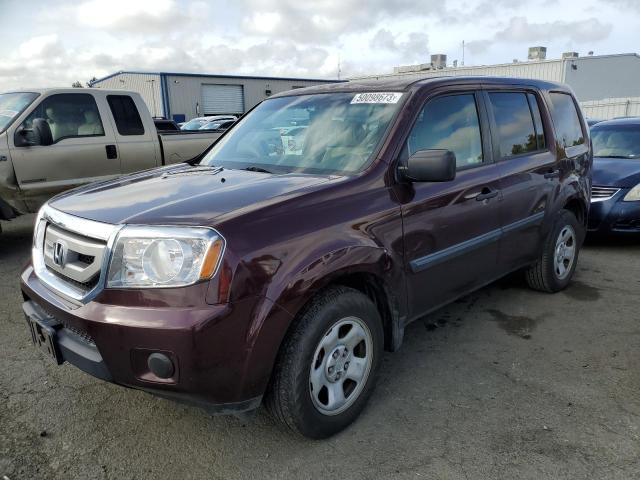 HONDA PILOT LX 2011 with VIN 5FNYF3H24BB003187 - Photo from auction