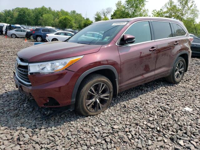 TOYOTA HIGHLANDER 2016 with VIN 5TDJKRFH1GS318023 - Photo from auction