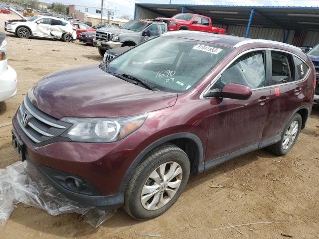 HONDA CR-V EXL 2014 with VIN 5J6RM4H70EL024268 - Photo from auction