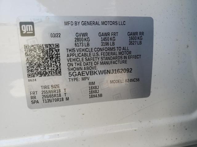 Photo 14 from auction – 2022 BUICK ENCLAVE PR with VIN 5GAEVBKW6NJ162092