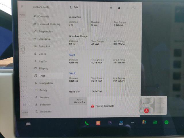 Photo 9 from auction – 2021 TESLA MODEL S with VIN 5YJSA1E52MF454130