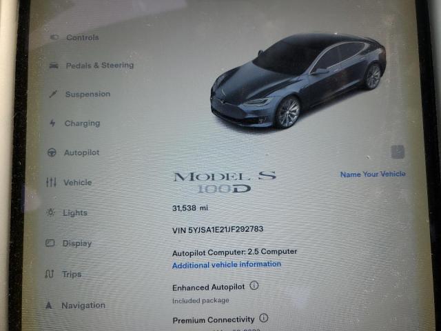 Photo 9 from auction – 2018 TESLA MODEL S with VIN 5YJSA1E21JF292783