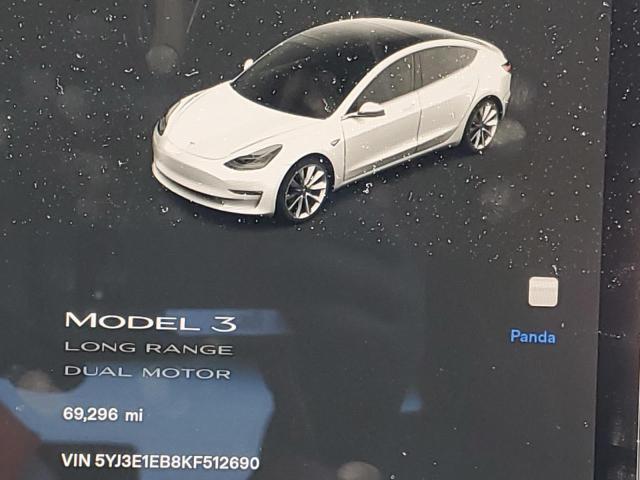 Photo 9 from auction – 2019 TESLA MODEL 3 with VIN 5YJ3E1EB8KF512690