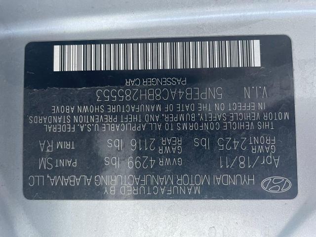 Photo 10 from auction – 2011 HYUNDAI SONATA GLS with VIN 5NPEB4AC8BH285553