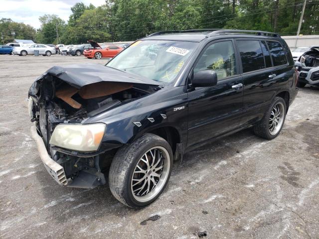 TOYOTA HIGHLANDER 2006 with VIN JTEGP21A560119423 - Photo from auction