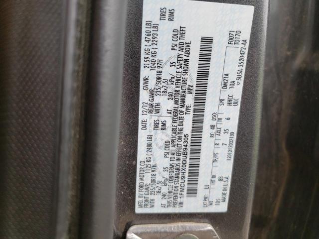Photo 14 from auction – 2013 FORD ESCAPE SEL with VIN 1FMCU9HX0DUB94305