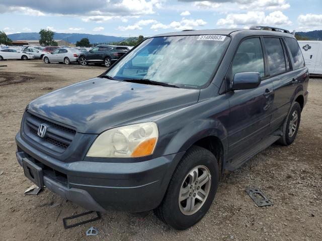 HONDA PILOT EXL 2004 with VIN 2HKYF18634H530309 - Photo from auction