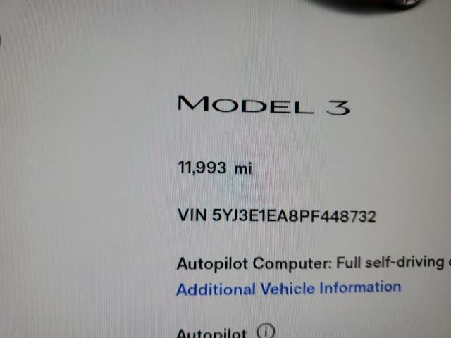 Photo 9 from auction – 2023 TESLA MODEL 3 with VIN 5YJ3E1EA8PF448732