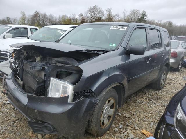 HONDA PILOT LX 2013 with VIN 5FNYF4H23DB014402 - Photo from auction