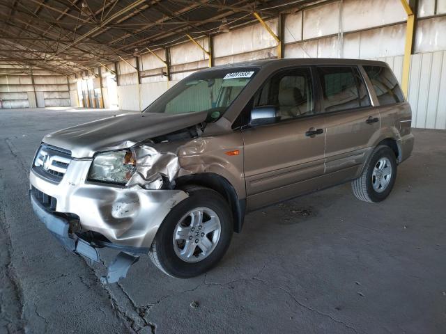 Photo 1 from auction – 2007 HONDA PILOT LX with VIN 5FNYF28157B002087