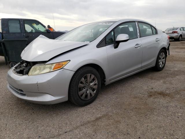 HONDA CIVIC LX 2012 with VIN 2HGFB2F55CH568023 - Photo from auction