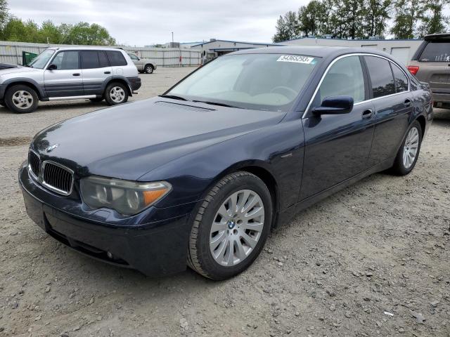 BMW 745 I 2004 with VIN WBAGL63574DP72975 - Photo from auction