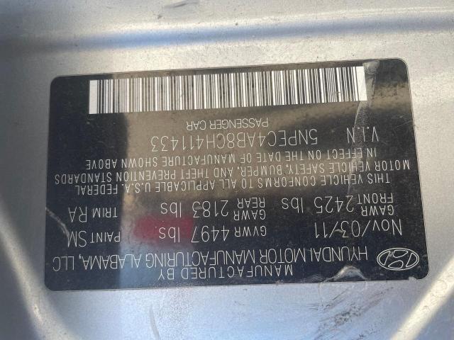 Photo 10 from auction – 2012 HYUNDAI SONATA SE with VIN 5NPEC4AB8CH411433