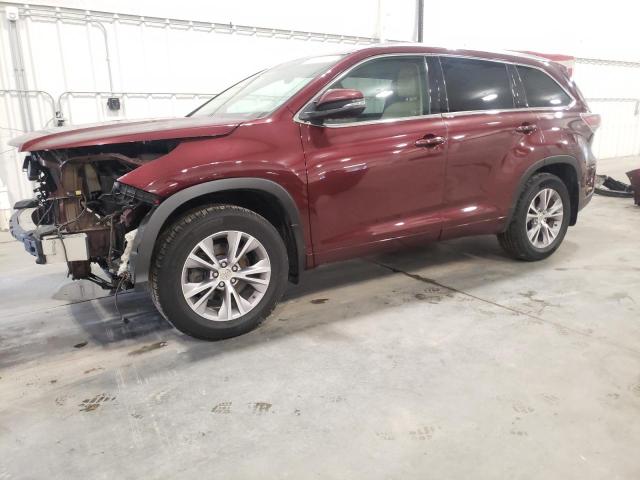 TOYOTA HIGHLANDER 2015 with VIN 5TDJKRFH9FS085085 - Photo from auction