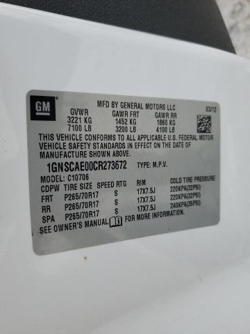 Photo 14 from auction – 2012 CHEVROLET TAHOE C150 with VIN 1GNSCAE00CR273672
