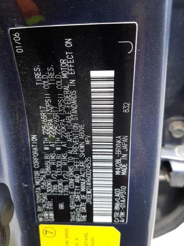 Photo 14 from auction – 2006 TOYOTA HIGHLANDER with VIN JTEEW21A960024535