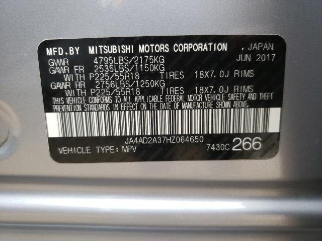 Photo 14 from auction – 2017 MITSUBISHI OUTLANDER with VIN JA4AD2A37HZ064650