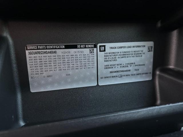 Photo 10 from auction – 2017 CHEVROLET SILVERADO with VIN 3GCUKREC5HG446848