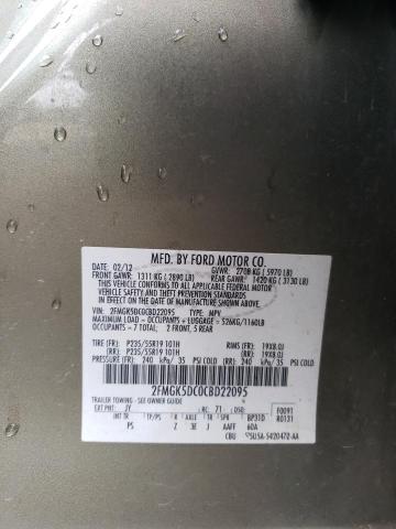 Photo 14 from auction – 2012 FORD FLEX LIMIT with VIN 2FMGK5DC0CBD22095