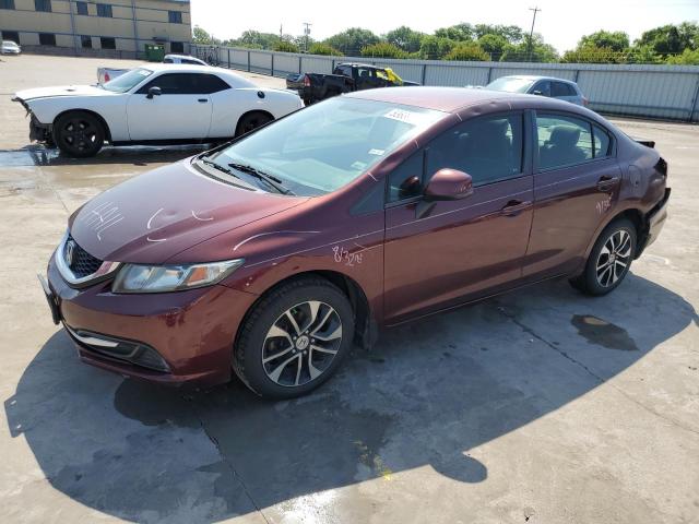 HONDA CIVIC LX 2013 with VIN 19XFB2F51DE022248 - Photo from auction