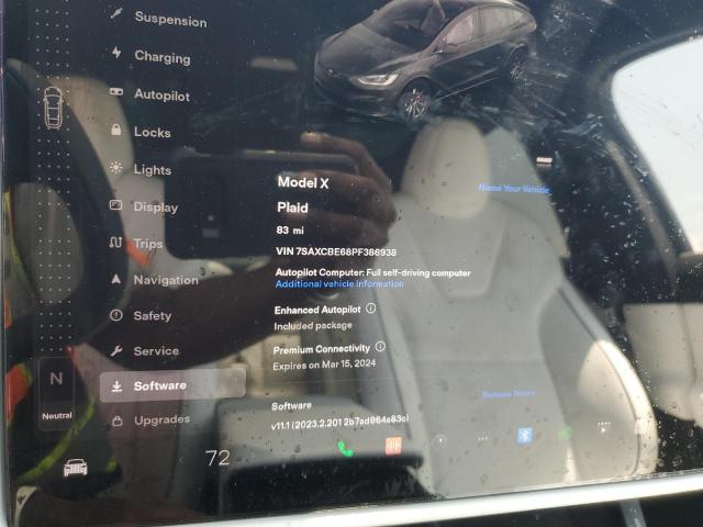 Photo 9 from auction – 2023 TESLA MODEL X with VIN 7SAXCBE68PF386938