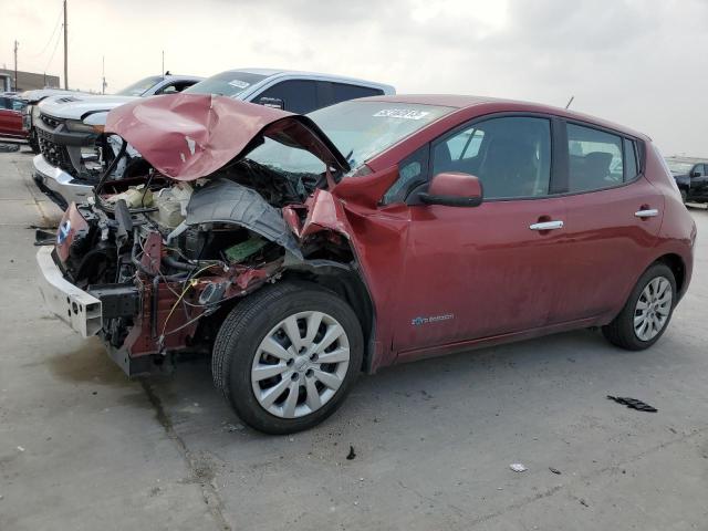 NISSAN LEAF S 2015 with VIN 1N4AZ0CPXFC332110 - Photo from auction