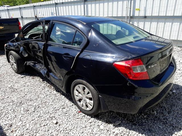 Photo 2 from auction – 2012 HONDA CIVIC LX with VIN 19XFB2F58CE094045