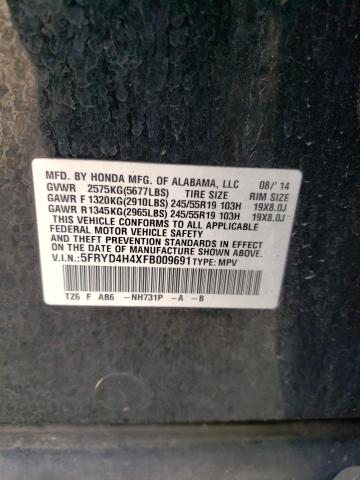 Photo 14 from auction – 2015 ACURA MDX TECHNO with VIN 5FRYD4H4XFB009691