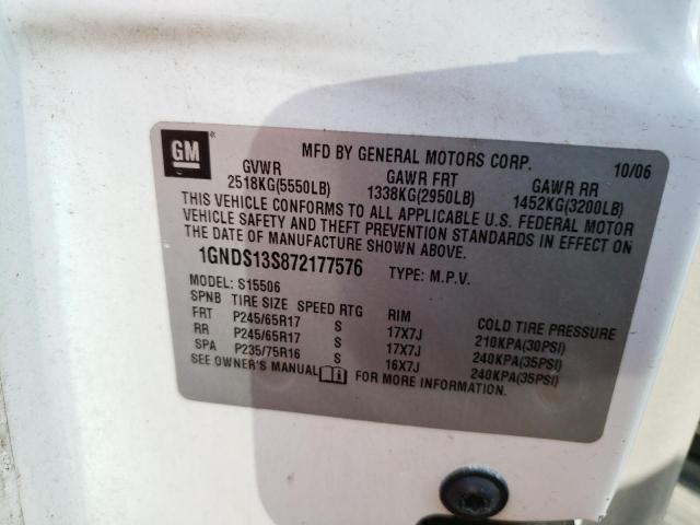 Photo 14 from auction – 2007 CHEVROLET TRAILBLAZE with VIN 1GNDS13S872177576