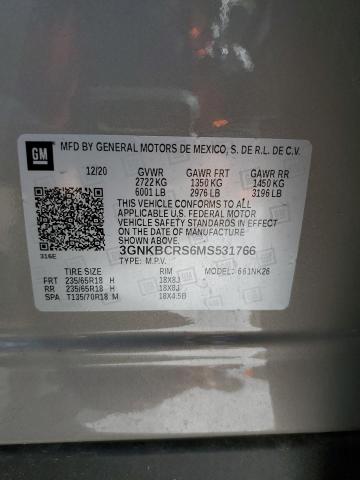 Photo 14 from auction – 2021 CHEVROLET BLAZER 2LT with VIN 3GNKBCRS6MS531766