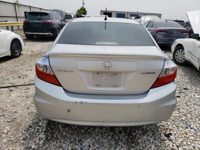 Photo 6 from auction – 2012 HONDA CIVIC HYBR with VIN JHMFB4F28CS005572