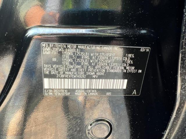 Photo 10 from auction – 2014 TOYOTA RAV4 LE with VIN 2T3BFREV7EW149282