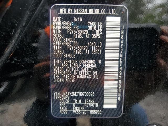 Photo 14 from auction – 2017 NISSAN ARMADA PLA with VIN JN8AY2NE7H9700896